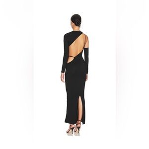 superdown Margo Open Back Gown in Black NWT